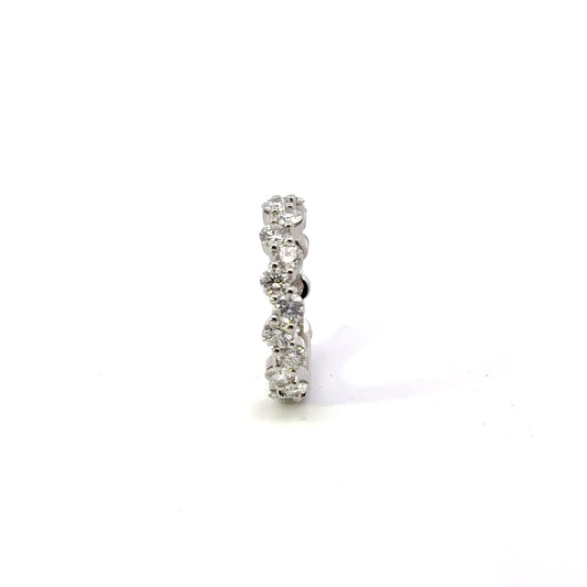 Elegant Diamond Zigzag Wedding Ring