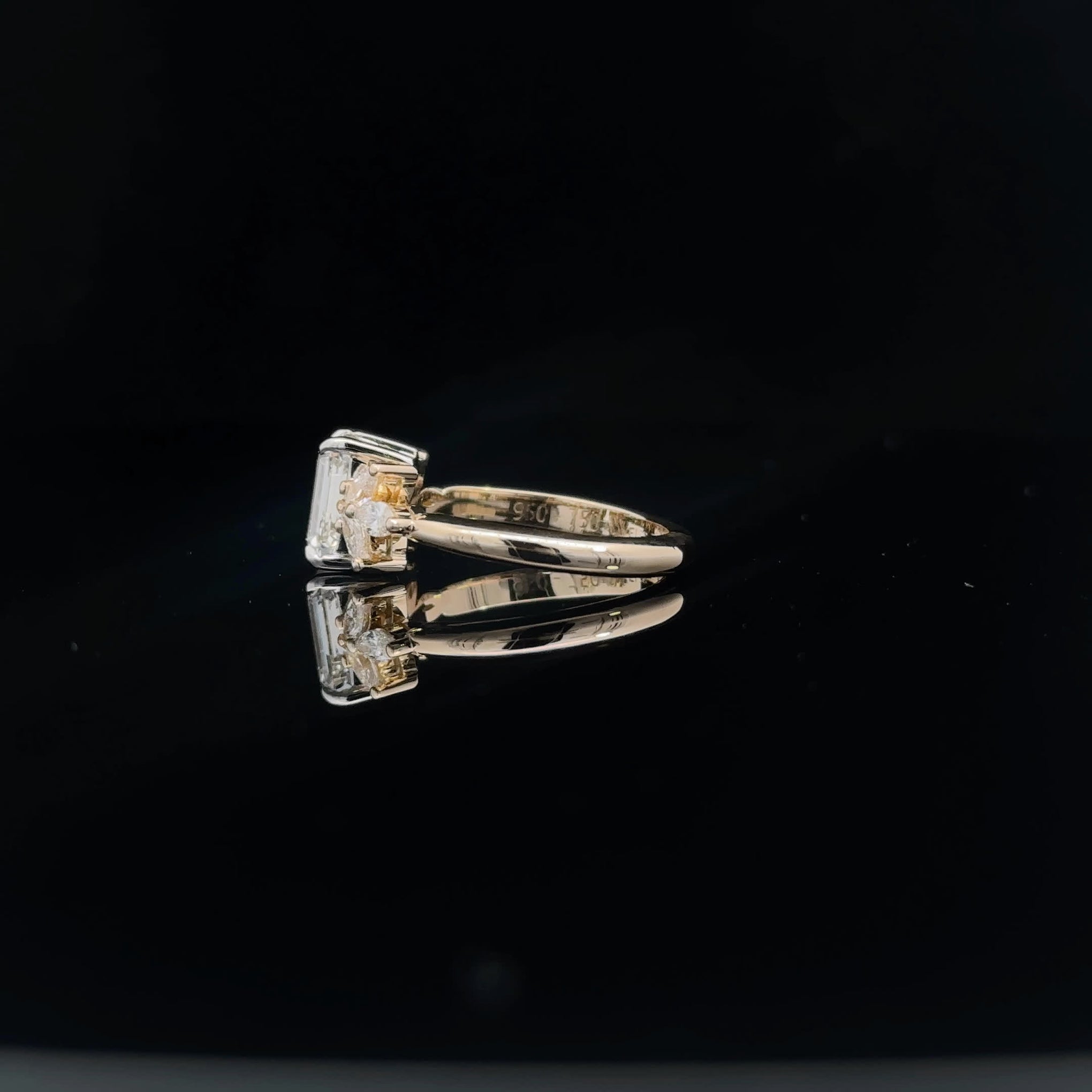 Elegant Emerald Cut Diamond Ring