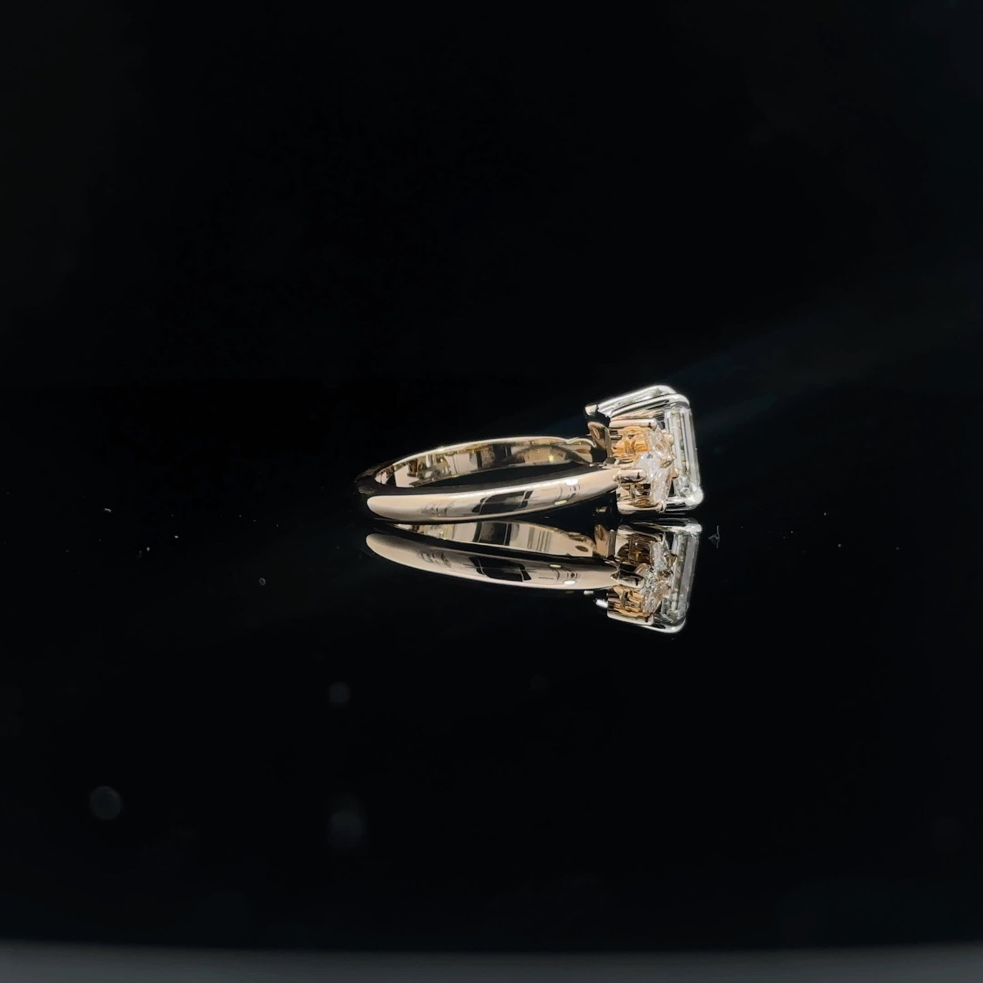Elegant Emerald Cut Diamond Ring