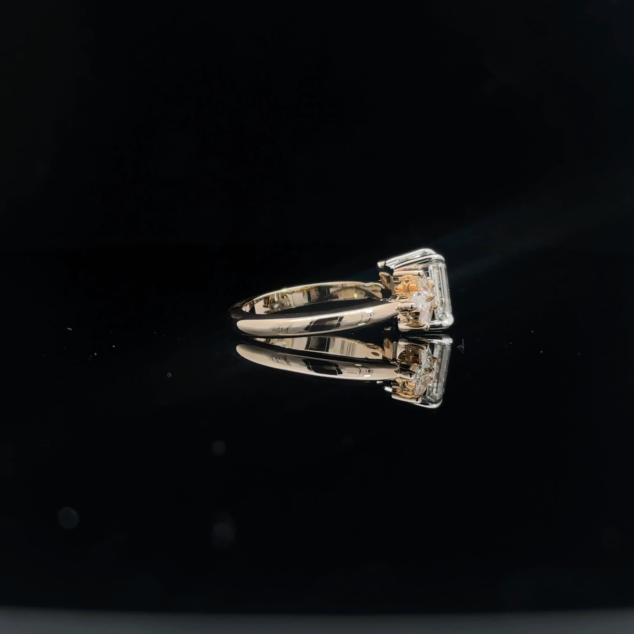 Elegant Emerald Cut Diamond Ring