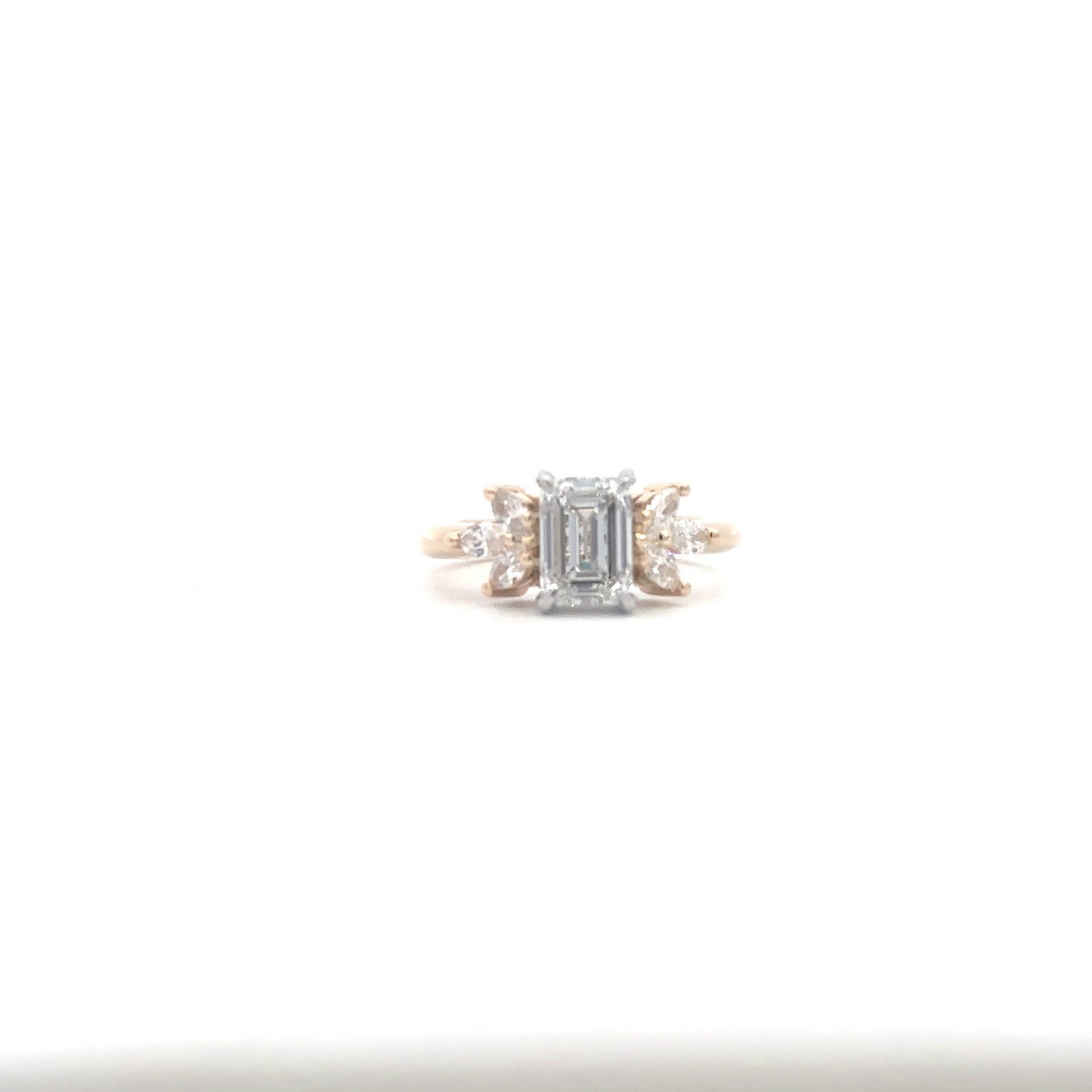 Elegant Emerald Cut Diamond Ring