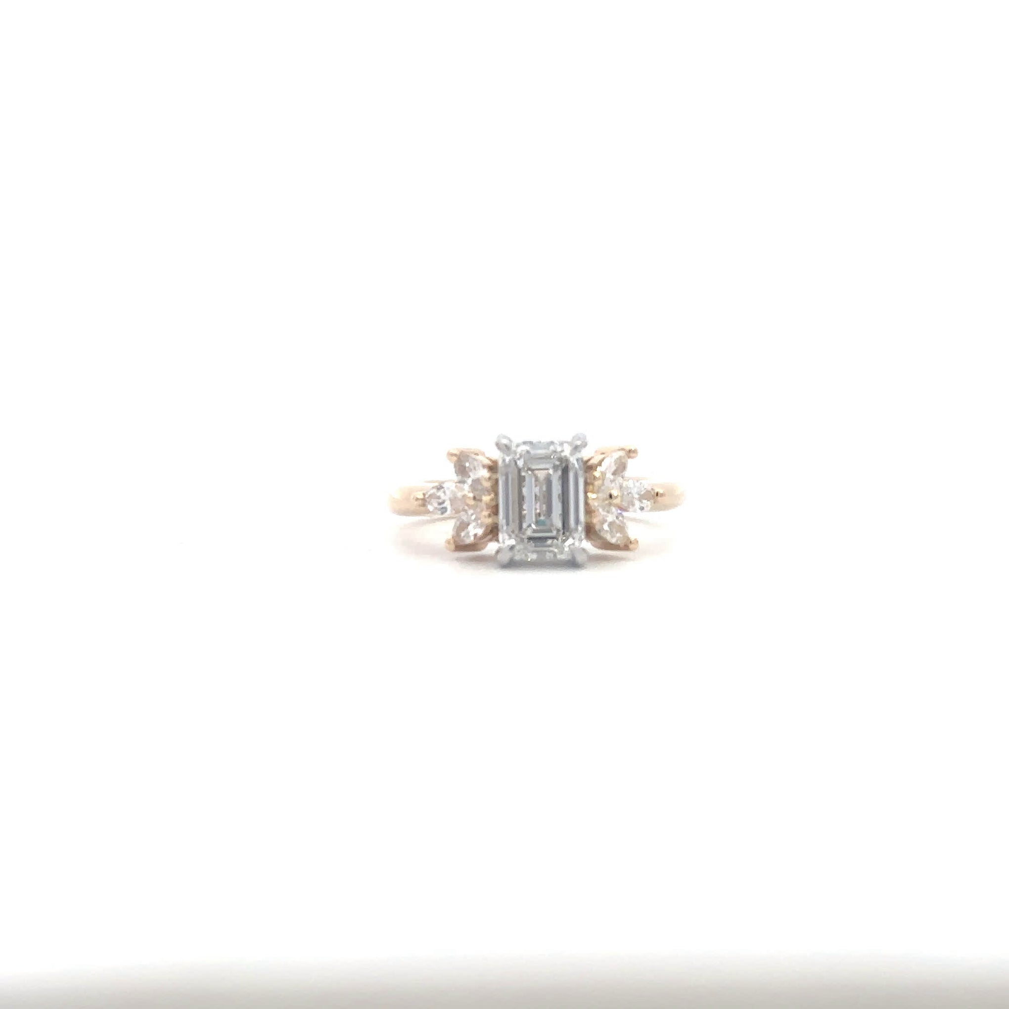 Elegant Emerald Cut Diamond Ring