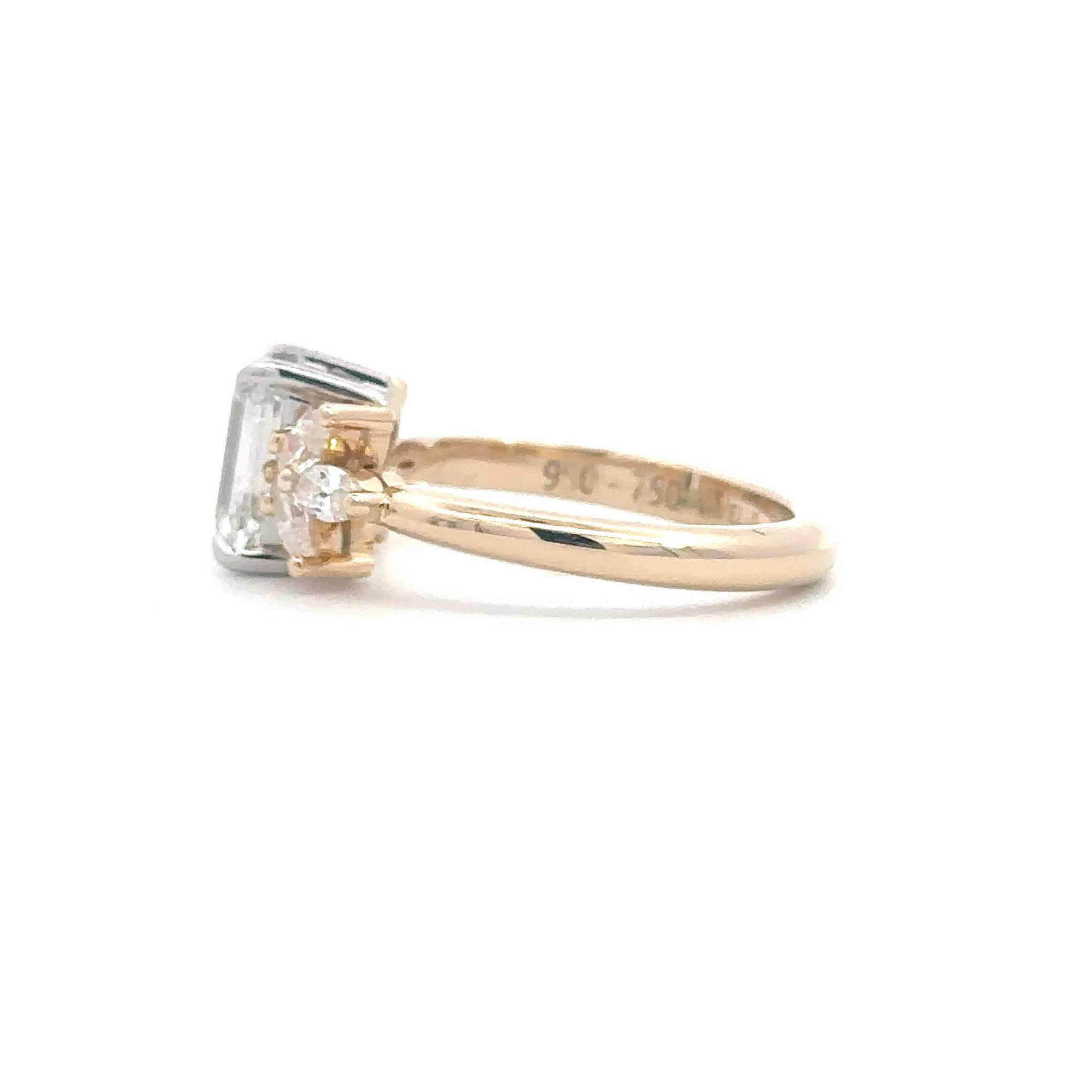 Elegant Emerald Cut Diamond Ring