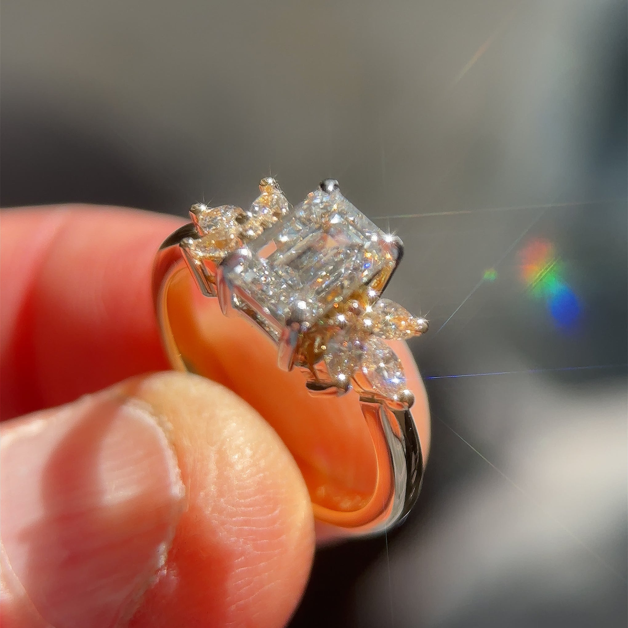 Elegant Emerald Cut Diamond Ring