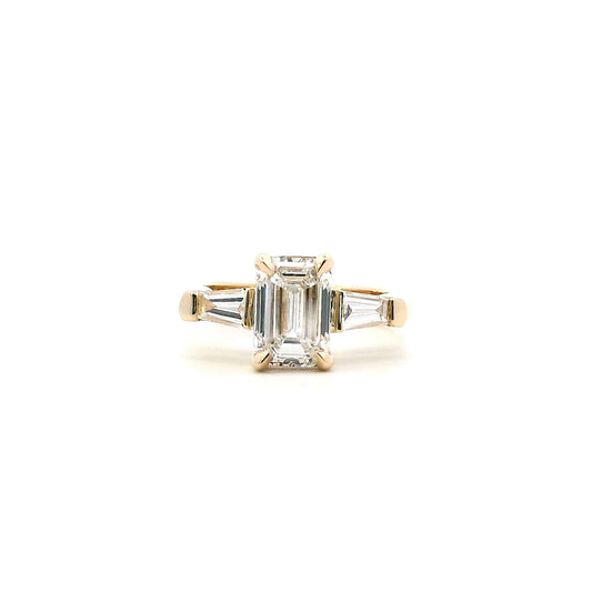 Elegant Emerald Cut Diamond Ring