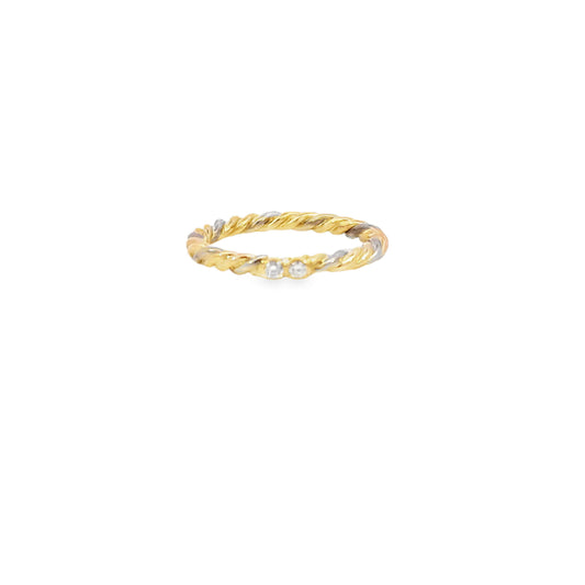 Elegant Twisted Gold Ring