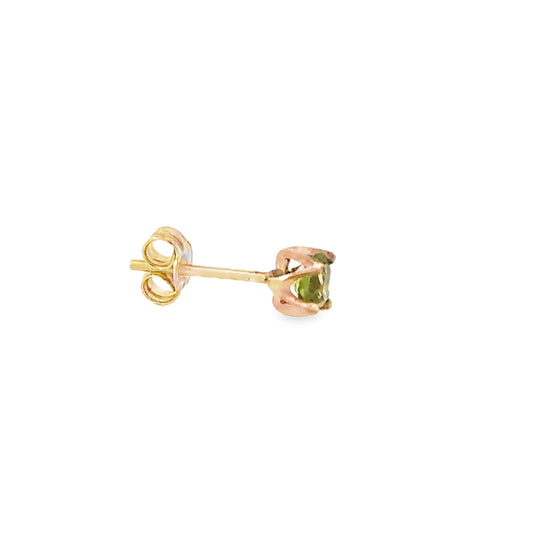 Elegant Green Stone Stud Earring