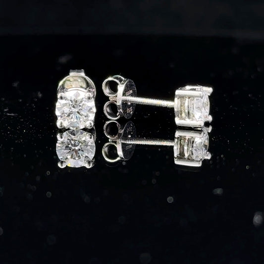 Elegant Diamond Stud Earrings