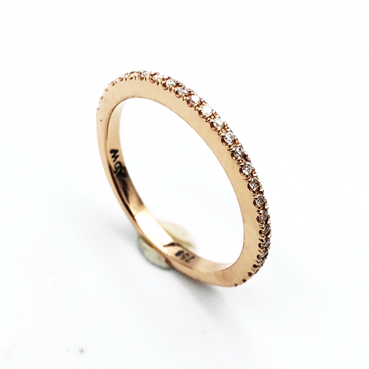 Fine Micro Claw Set Diamond Wedding Ring